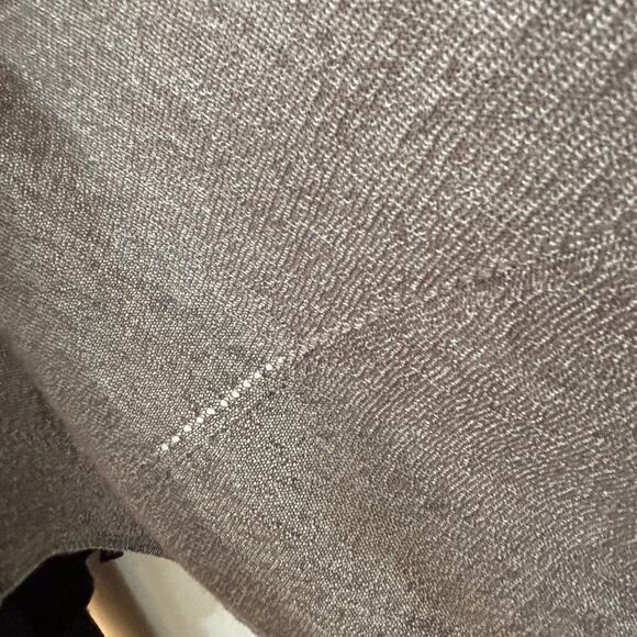 Loft - Womens - Open Front Silver/Gray Shimmer Long Sleeve  Cardigan - Size Med - Picture 10 of 13